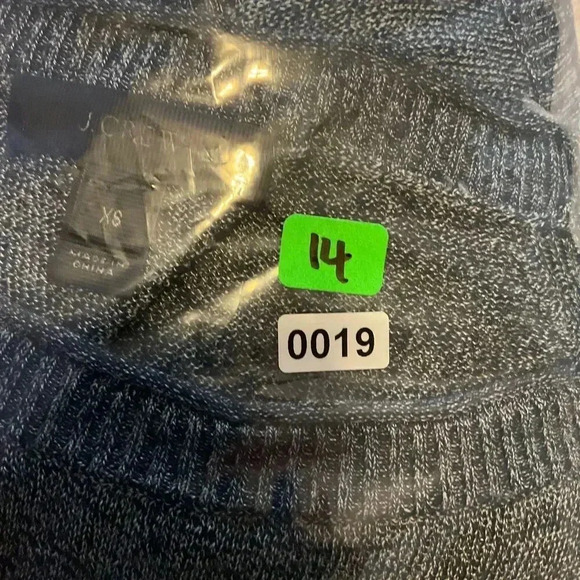 J.Crew Womens Charcoal Gray Thin Long Sleeve Crew Neck Linen Viscose Sweater XS - Picture 7 of 7